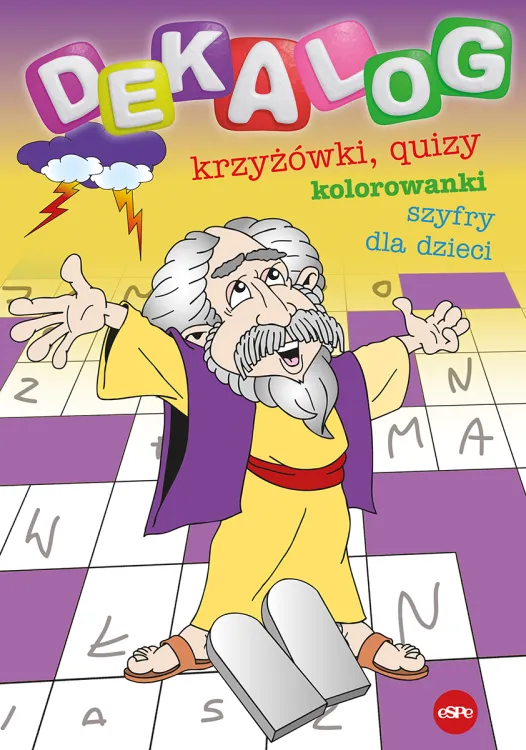 Dekalog. Krzyżówli, quizy. kolorowanki i szyfry dla dzieci;2026; Joanna Ciepińska, Michał Wilk #28D